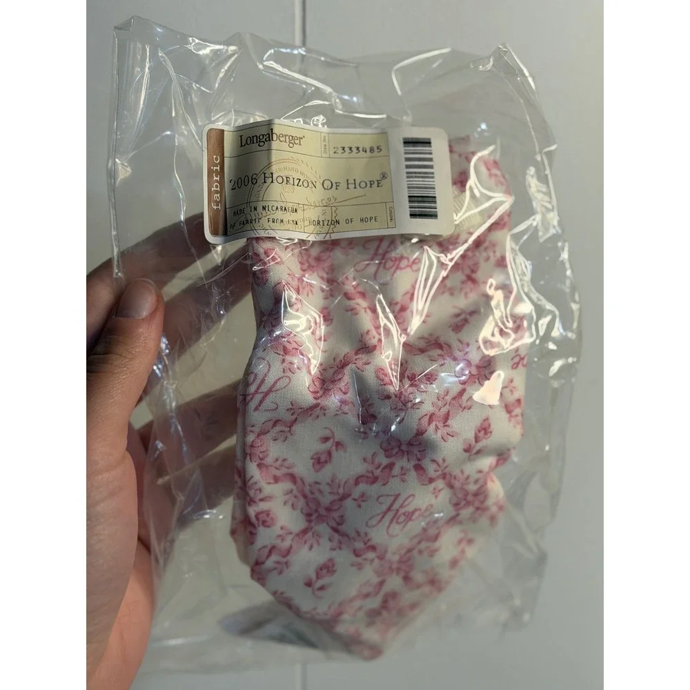 VTG Longaberger Basket Pink Horizon of Hope Breast Cancer Awareness 2006 NIB